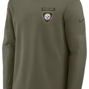 Nike Men's Pittsburgh Steelers Olive Therma-FIT Long Sleeve